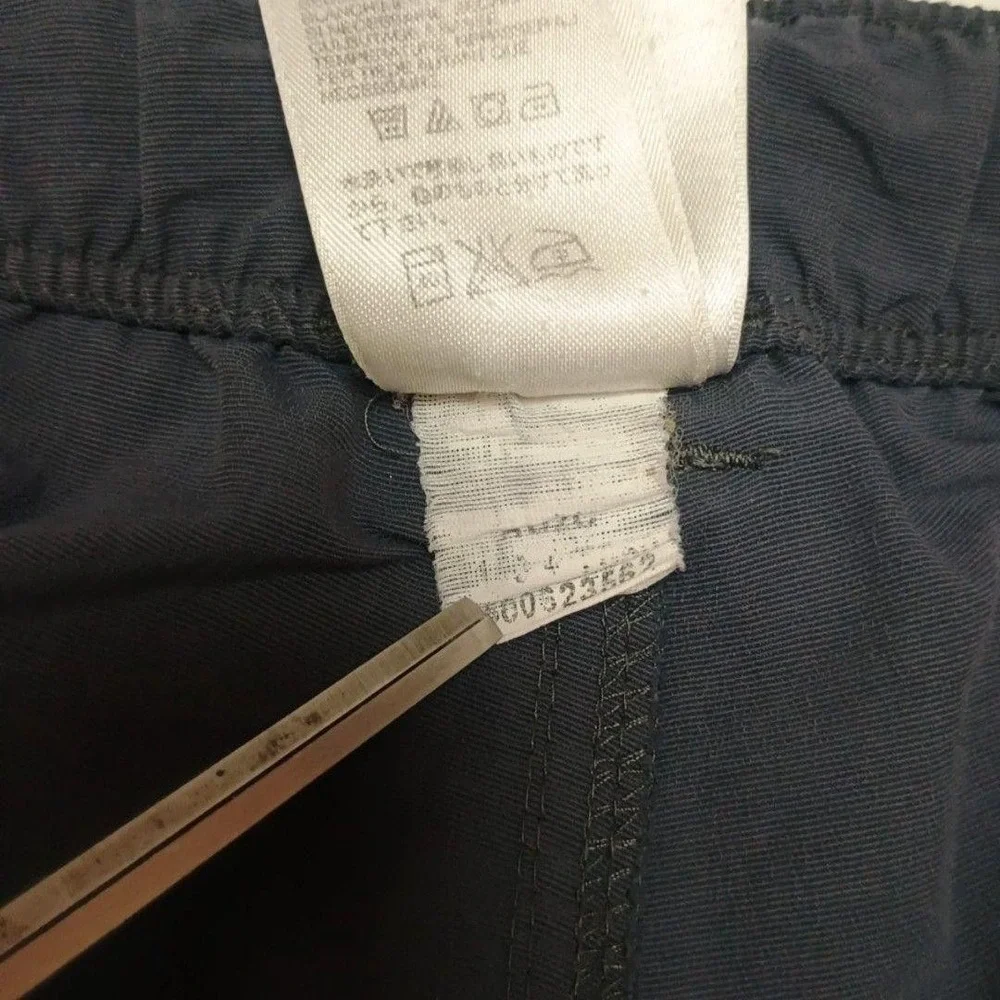 North Face Pants Mens 2XL Blue Cargo Convertible Nylon Relaxed Outdoor Hiking